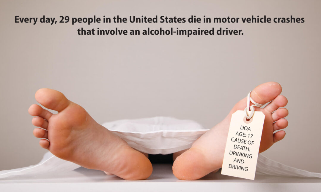 Drinking and Driving Banner (Customizable): Every day, 29 People In The United States…