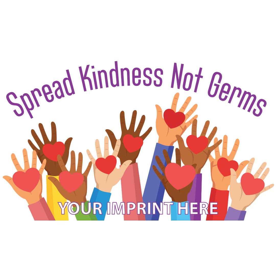 Kindness Banner (Customizable): Spread Kindness Not Germs