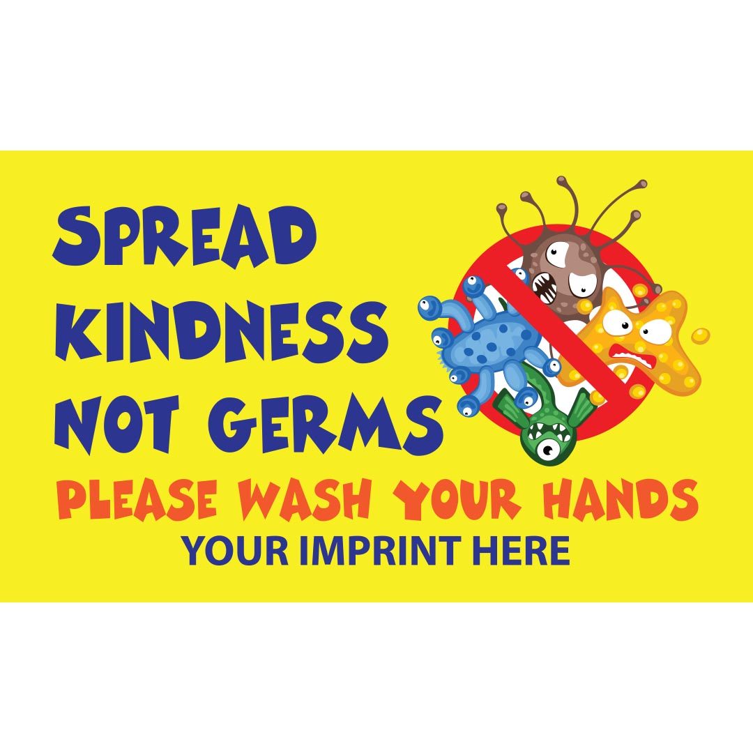 Health Awareness Banner (Customizable): Spread Kindness Not Germs