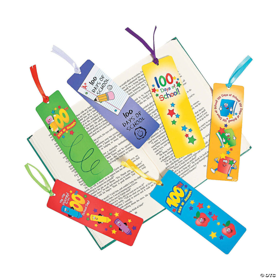 Bookmarks: 100th Day of School – Set of 48