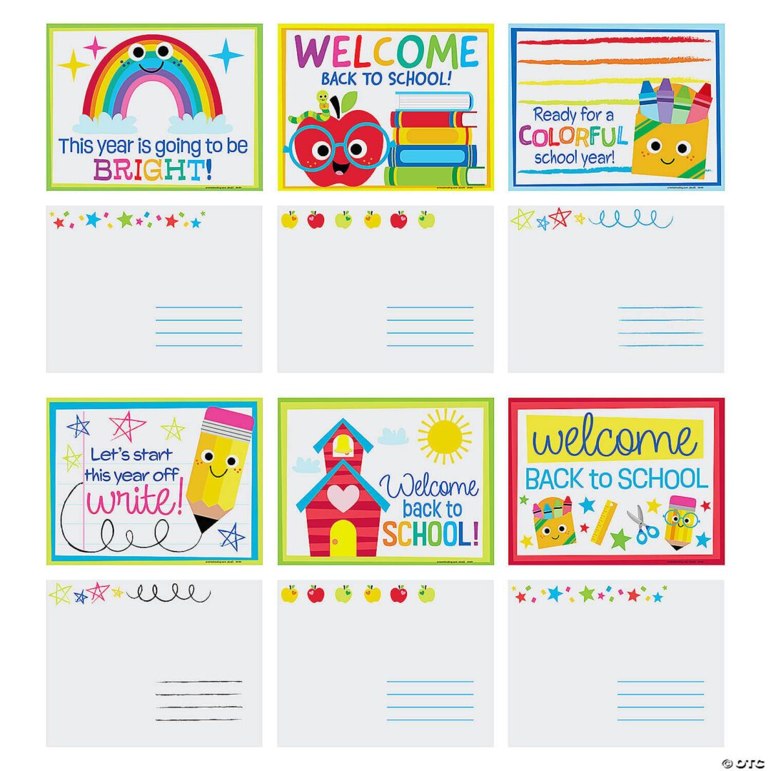 Classroom Welcome Postcards – Set of 48