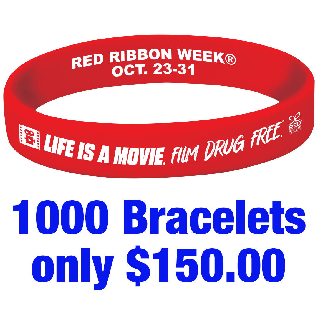 Silicone Drug Prevention Bulk Bracelet (1000 Bracelets) Silicone Drug Prevention Bulk Bracelet (1000 Bracelets)