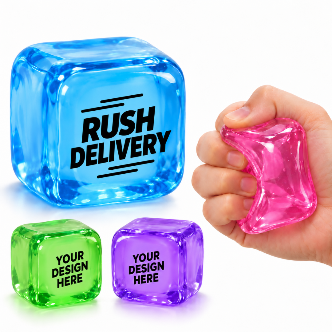 Custom Squishy Ice Cube Fidget – Rush Delivery