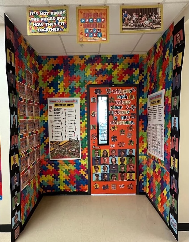 Red Ribbon Week Door Decorating Ideas