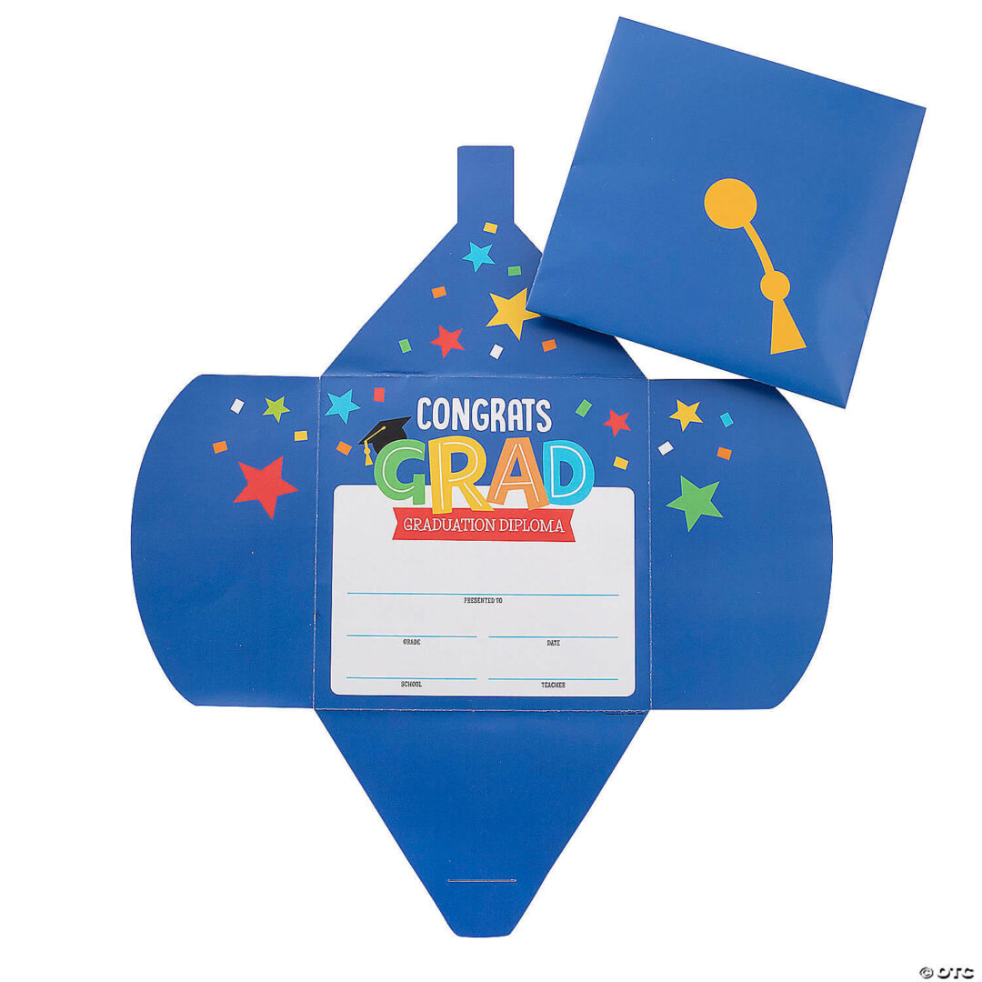 Certificates: Graduation Cap Certificates – Set of 12