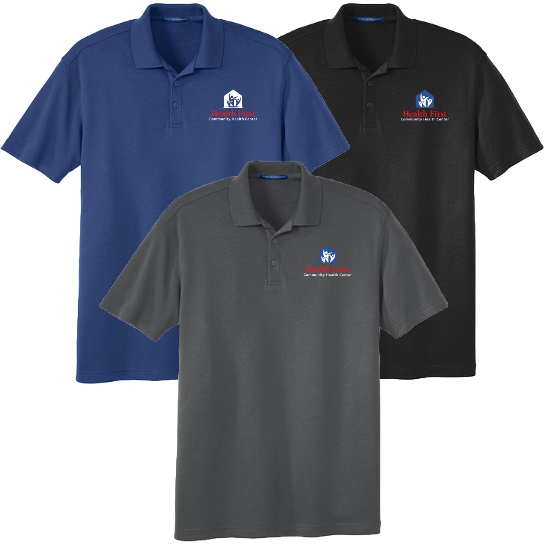 Health First Port Authority® Silk Touch™ Interlock Performance Polo