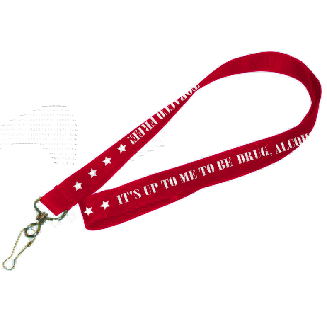 Drug, Alcohol, and Tobacco Free Lanyard (36″ Length)
