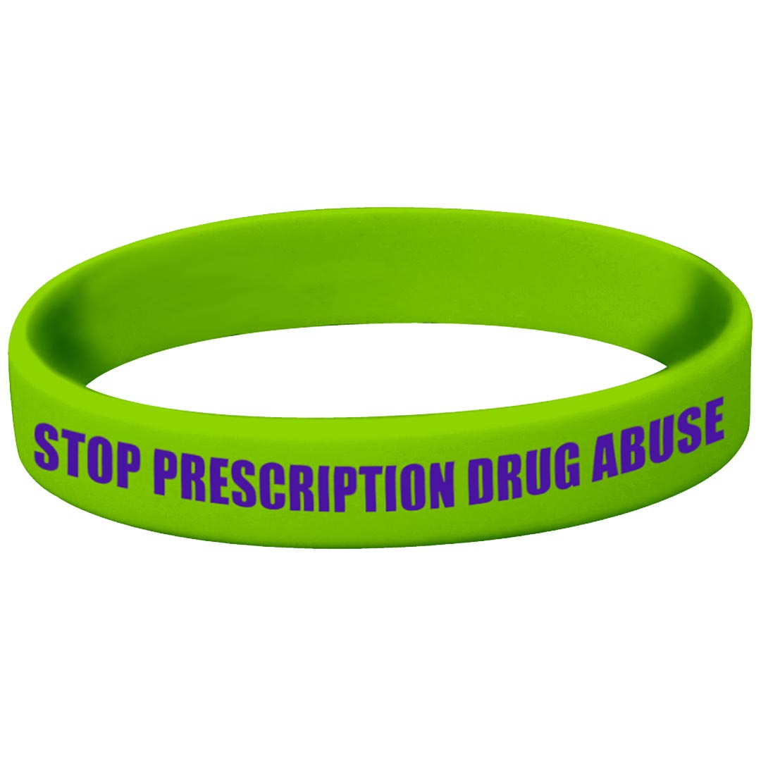 Stop Prescription Drug Abuse Silicone Bracelet