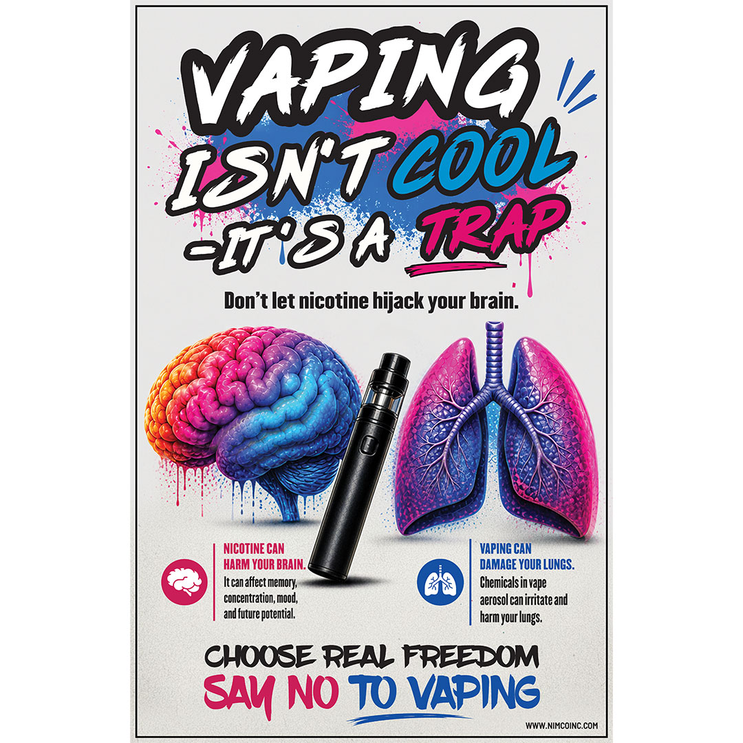Vaping Prevention Banner: Vaping Isn’t Cool-It’s A Trap Vaping Prevention Banner: Vaping Isn’t Cool-It’s A Trap