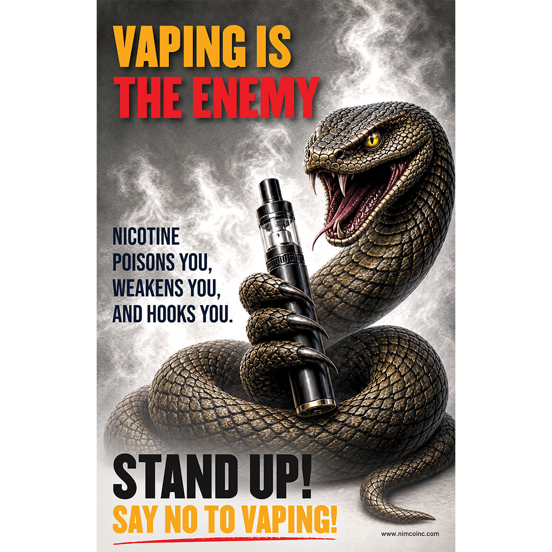 Vaping Prevention Banner: Vaping Is The Enemy Vaping Prevention Banner: Vaping Is The Enemy