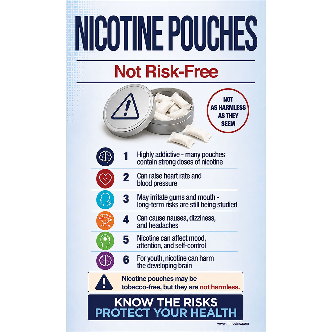 Nicotine Pouches Not Risk-Free nicotine prevention banner