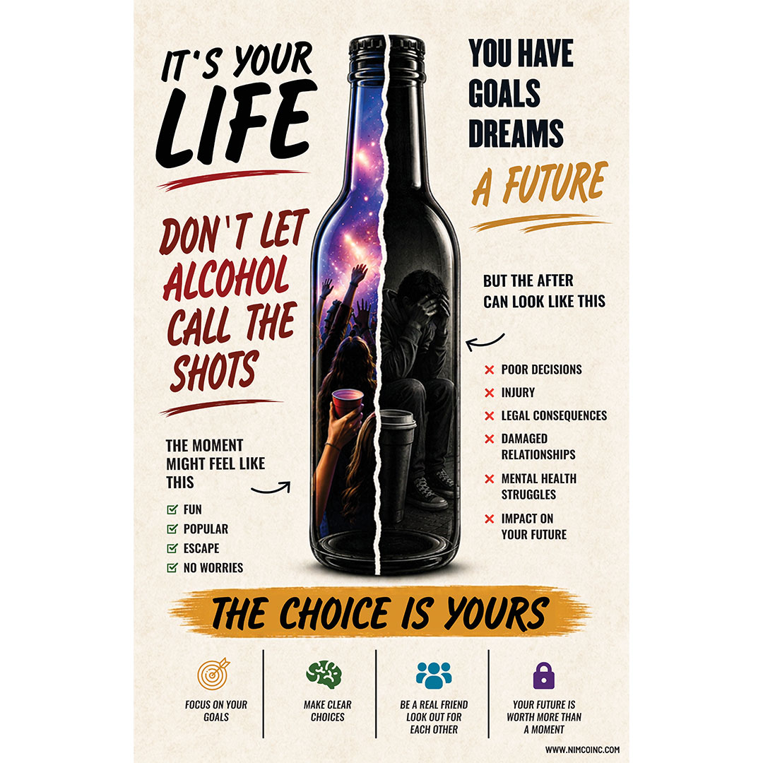 Alcohol Prevention Banner: Don’t Let Alcohol Call The Shots