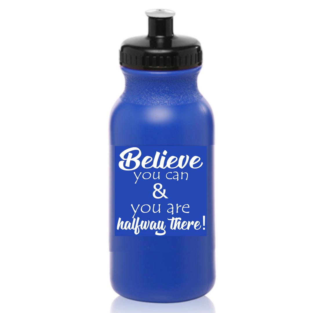 Believe You Can Water Bottle-Minimum 100