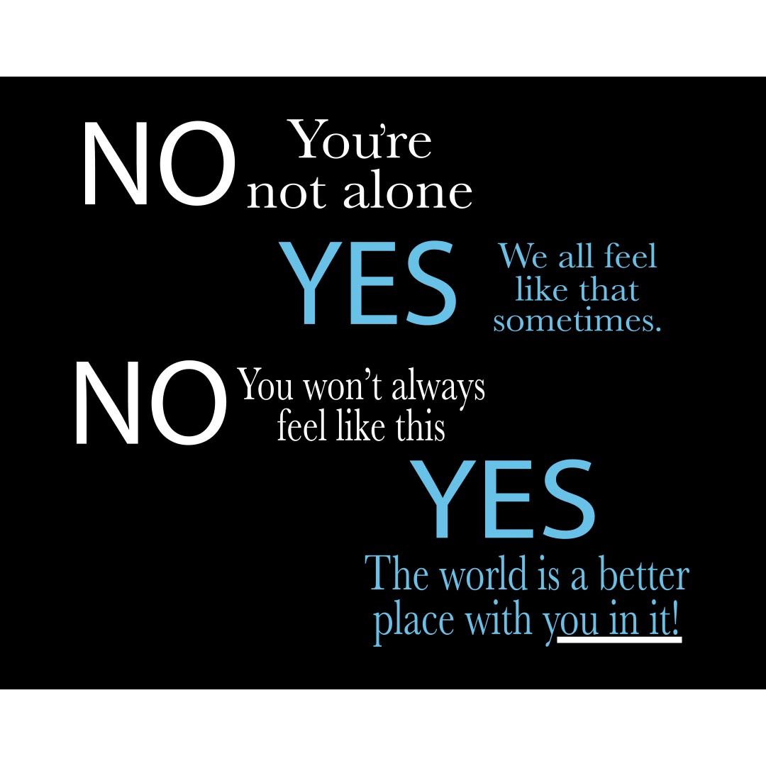 Suicide Prevention Banner (Customizable): The World Is A Better Place