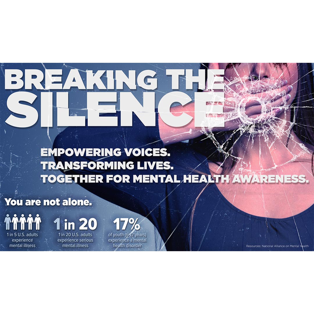 Mental Health Banner: Breaking The Silence