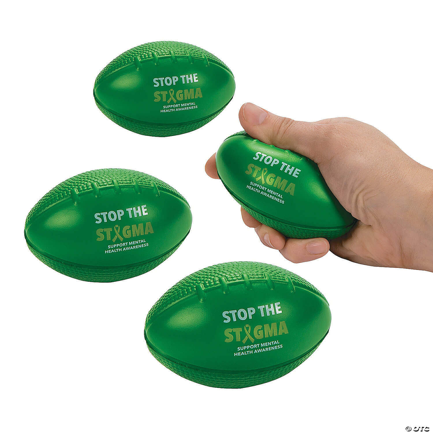 Mental Health Awareness Football Stress Balls – Set of 12 Mental Health Awareness Football Stress Balls – Set of 12