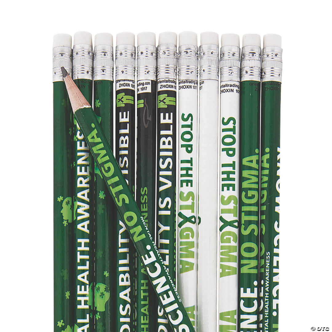 Mental Health Awareness Pencils – Set of 24
