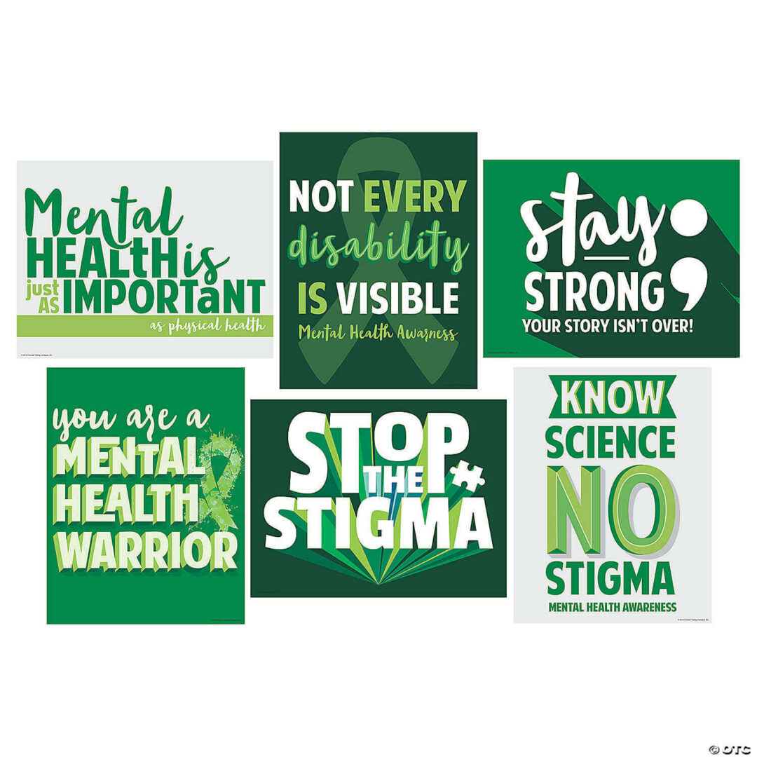 Mental Health Awareness Posters – Set of 6