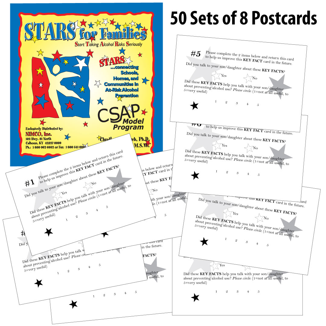 STARS for Families-Additional Postcards for Stars for Families (50 sets of 8)