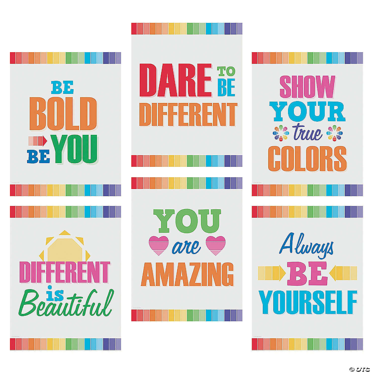 Poster Set: Motivational – Paint Chip – Set of 6 Poster Set: Motivational – Paint Chip – Set of 6