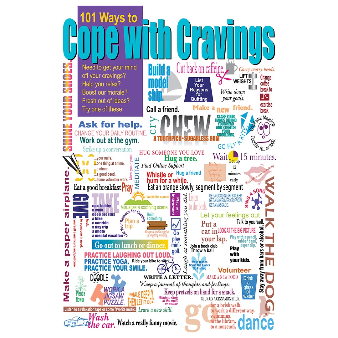 101 Ways To Cope With Cravings Poster