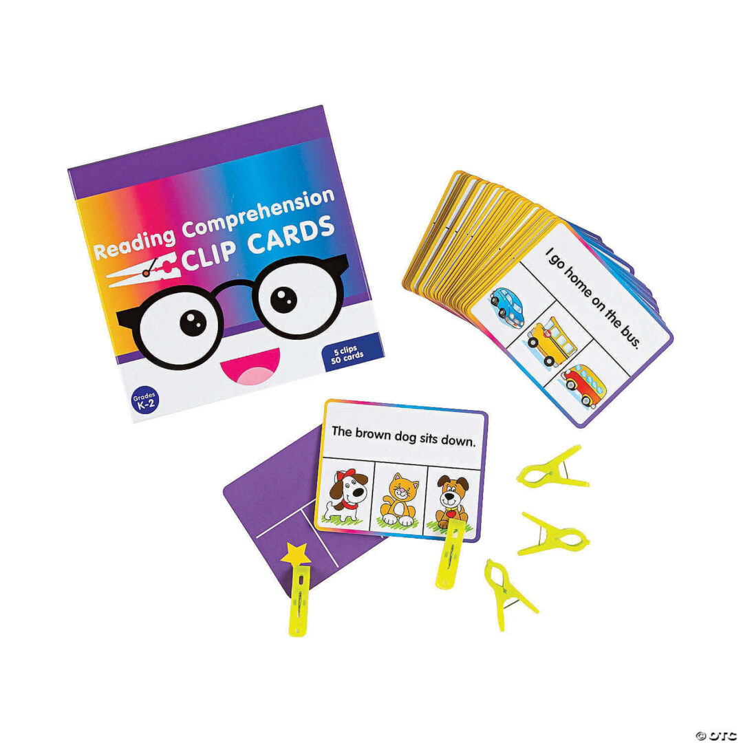 Clip Cards: Reading Comprehension – Set of 50