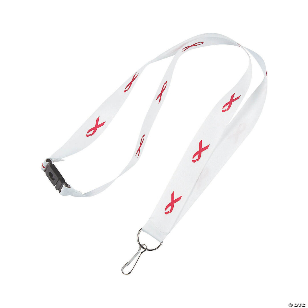 Awareness Ribbon Badge Holder Lanyards – Set of 12