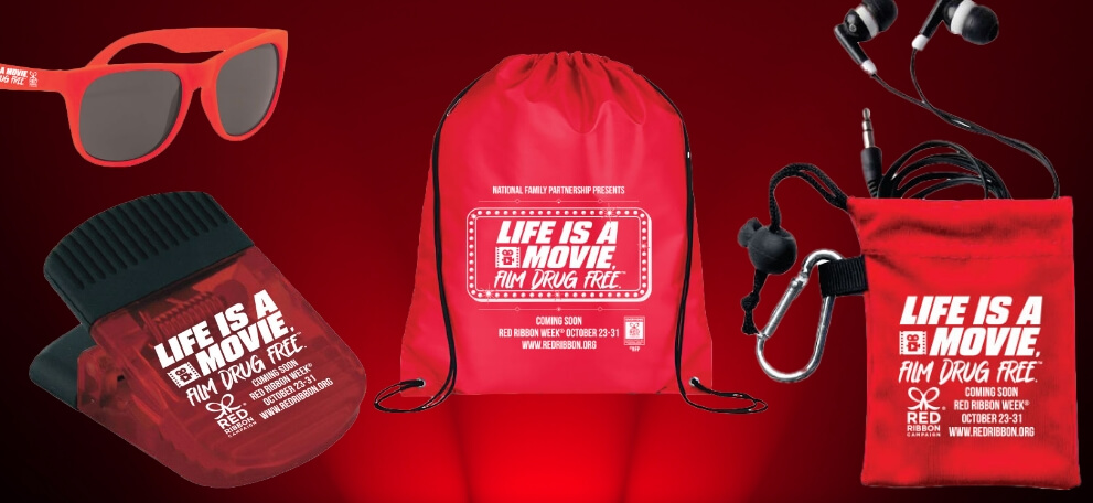 Red Ribbon Week promotional items