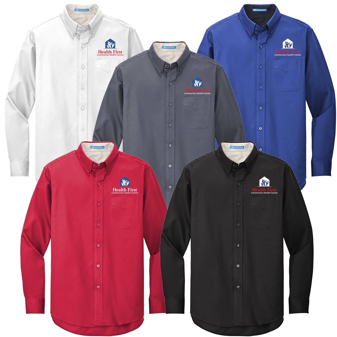 Health First Port Authority® Long Sleeve Easy Care Shirt