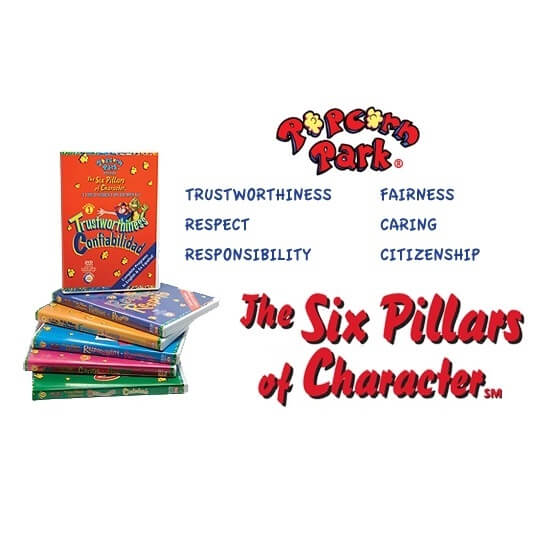 Popcorn Park: The Six Pillars Of Character -Character ED /Sel Video Series Popcorn Park: The Six Pillars Of Character -Character ED /Sel Video Series