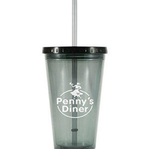 Tumbler – 16 oz. Double Wall with Straw – Customizable